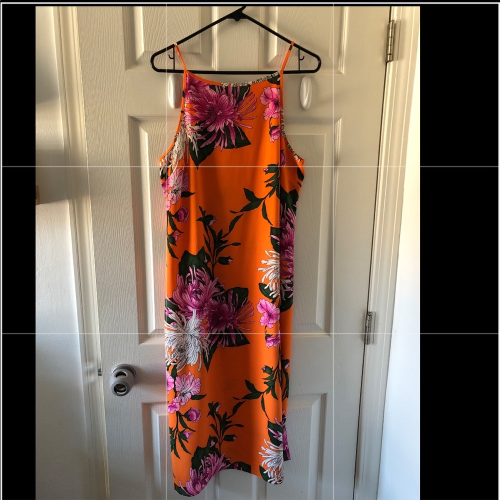 Floral strap dress